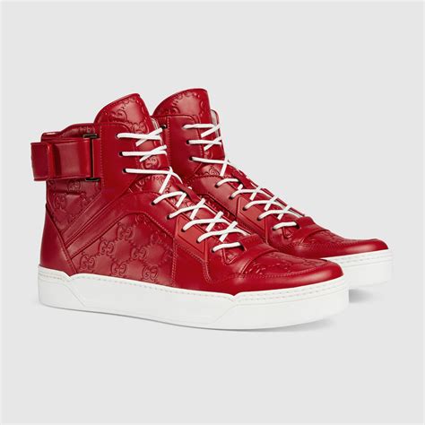 men's gucci hightop sneakers|gucci signature high top sneaker.